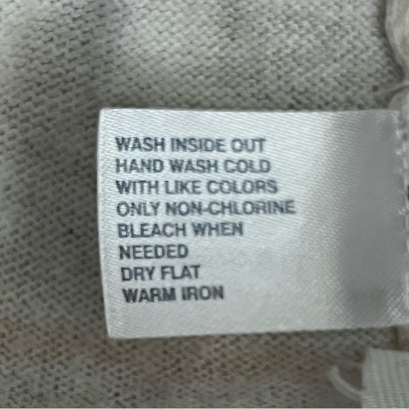 GAP Cotton Cashmere  Cardigan Oversized Lightweight Minimalist Chic Cream Size L - Picture 13 of 17